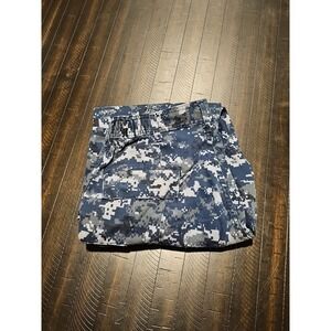 Unicor Men's US Navy Blue Digital Camo Pants BDU Uniform Trousers Size Medium